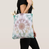 Whimsical Dandelion Breeze – Pastel Botanical Tote Bag (Dichtbij)
