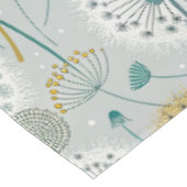 Whimsical Dandelion - Geel, Wit & Blauwgroen Tafelkleed (Gekanteld)