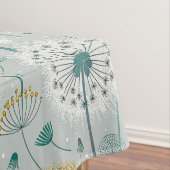 Whimsical Dandelion - Geel, Wit & Blauwgroen Tafelkleed (Voorbeeld)