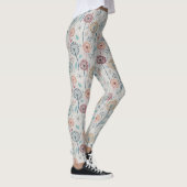 Whimsical Dandelion - Rood, Geel, Wit & Blauwgroen Leggings (Rechts)