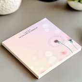 Whimsical Dandelion Wish Persoonlijke naam Notitieblok