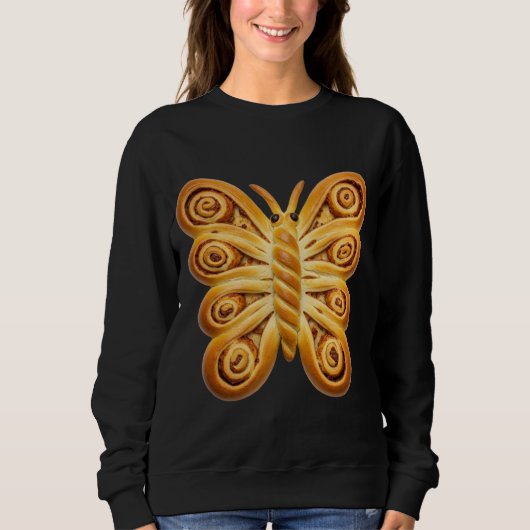Whimsical Danish Pastry Butterfly Trui (Voorkant)