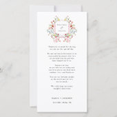 Whimsical dank u welkom en Bedankt plaats kaarten (Voorkant)