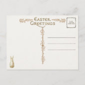 Whimsical  dansende paasbundels briefkaart (Achterkant)