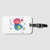Whimsical Dansende Sheep Bagagelabel (Voorkant (horizontaal))