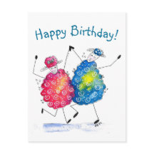 Whimsical Dansende Sheep