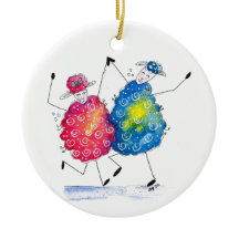 Whimsical Dansende Sheep