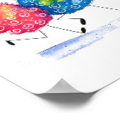 Whimsical Dansende Sheep Poster (Hoek)