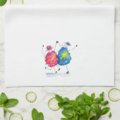 Whimsical Dansende Sheep Theedoek (Gevouwen)