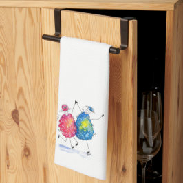 Whimsical Dansende Sheep Theedoek