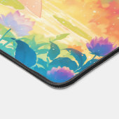 Whimsical Dark Axolotl Rainbow Forest Pond Bureaumat (Hoek)