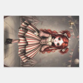 Whimsical Dark Circus Doll Inpakpapier Vel (Voorkant 2)