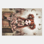 Whimsical Dark Circus Doll Inpakpapier Vel (Voorkant)