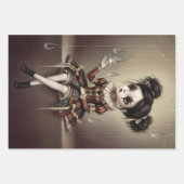 Whimsical Dark Circus Doll Inpakpapier Vel (Voorkant)
