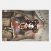 Whimsical Dark Circus Doll Inpakpapier Vel (Voorkant 2)