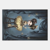 Whimsical Dark Circus Doll Inpakpapier Vel (Voorkant 2)