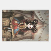 Whimsical Dark Circus Doll Inpakpapier Vel (Voorkant)