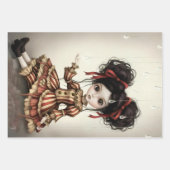 Whimsical Dark Circus Doll Inpakpapier Vel (Voorkant 3)