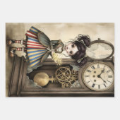 Whimsical Dark Circus Doll Inpakpapier Vel (Voorkant 2)