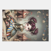 Whimsical Dark Circus Doll Inpakpapier Vel (Voorkant)