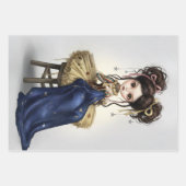 Whimsical Dark Circus Doll Inpakpapier Vel (Voorkant 3)