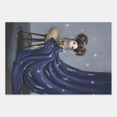 Whimsical Dark Circus Doll Inpakpapier Vel (Voorkant 2)