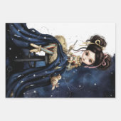 Whimsical Dark Circus Doll Inpakpapier Vel (Voorkant)
