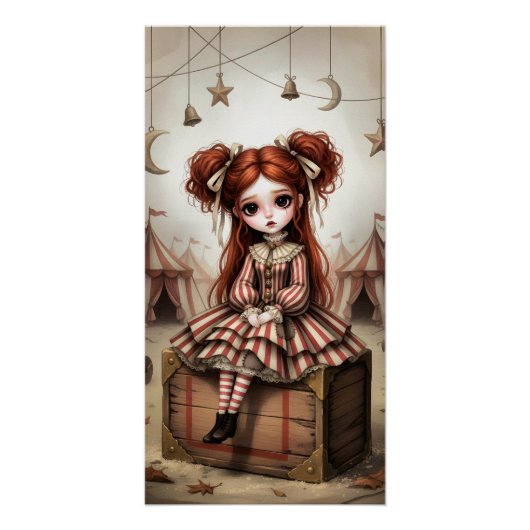 Whimsical Dark Circus Doll Perfect Poster (Voorkant)