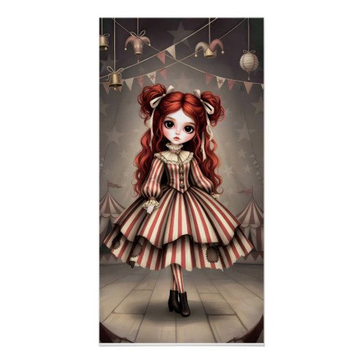 Whimsical Dark Circus Doll Perfect Poster (Voorkant)