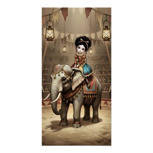Whimsical Dark Circus Doll Perfect Poster (Voorkant)