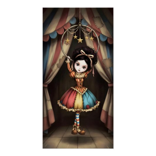 Whimsical Dark Circus Doll Perfect Poster (Voorkant)