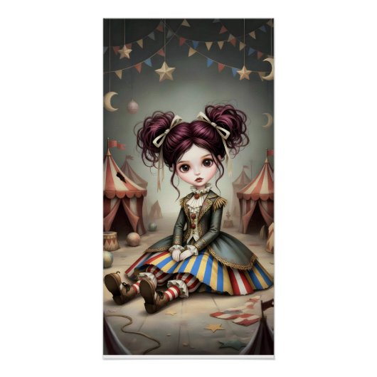 Whimsical Dark Circus Doll Perfect Poster (Voorkant)