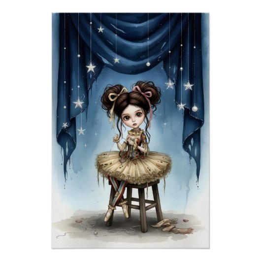 Whimsical Dark Circus Doll Poster (Voorkant)