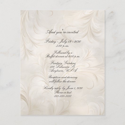 Whimsical Dark Skin Bruid Bruidegom Wedding Arch (Achterkant)