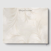 Whimsical Dark Skin Bruid Bruidegom Wedding Arch Gastenboek (Achterkant)