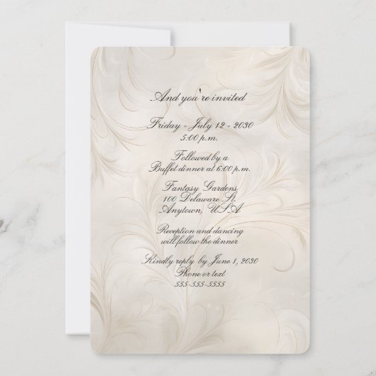 Whimsical Dark Skin Bruid Bruidegom Wedding Arch Kaart (Achterkant)