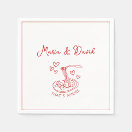 Whimsical Dat is een meer aangepaste rode Italiaan Servet