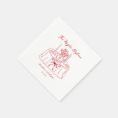 Whimsical De Nacht Voor Rode Oefenavond Dinner Servet (Hoek)