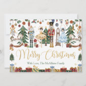 Whimsical De Notenkraker Kerst Ballet Groet Kaart (Voorkant)