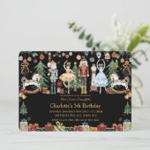 Whimsical De Notenkraker Kerst Ballet Verjaardag Kaart (Staand voorkant)