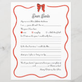 Whimsical Dear Santa Wish List for Kids (Voorkant)