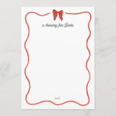 Whimsical Dear Santa Wish List for Kids (Achterkant)