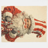 Whimsical december kerstdeken fleece deken (Voorkant (Horizontaal))