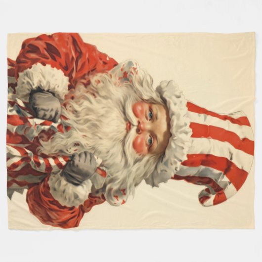 Whimsical december kerstdeken fleece deken (Voorkant (Horizontaal))