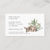 Whimsical Deer Childcare Business Card Visitekaartje (Achterkant)