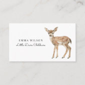 Whimsical Deer Childcare Business Card Visitekaartje (Voorkant)
