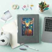 Whimsical Deer Fantasy Art Sticker (iPad Cover)