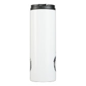 Whimsical Deer Rijden op een fiets - met de hand g Thermosbeker (Achterkant)