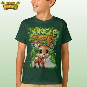 Whimsical Deer Wildlife Doe Graphic Fawn Animal 🦌 T-shirt