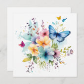 Whimsical Delights: Betoverde Tuin Verjaardag Kaar (Voorkant / Achterkant)